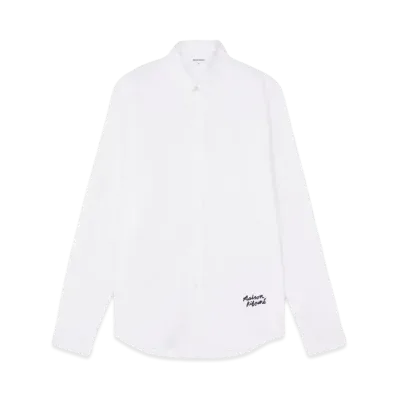 Maison Kitsune Handwriting Casual Bd Shirt "White"