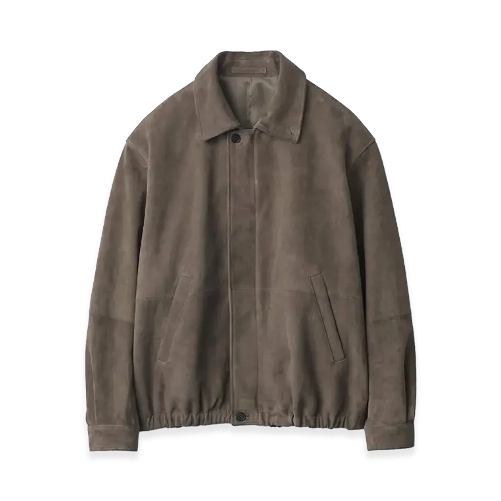 ssstein Goat Suede Zip Jacket "Olive"