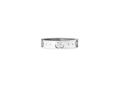 GUCCI Icon Thin 18K Ring "White Gold"