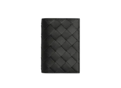 Bottega Veneta Flap Card Case "Black"
