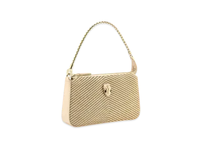 BVLGARI Serpenti Forever Clutch "Beige"
