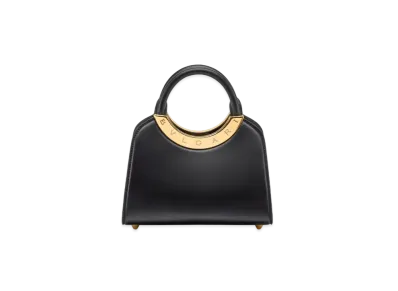 BVLGARI Roma Mini Top Handle Bag "Black"