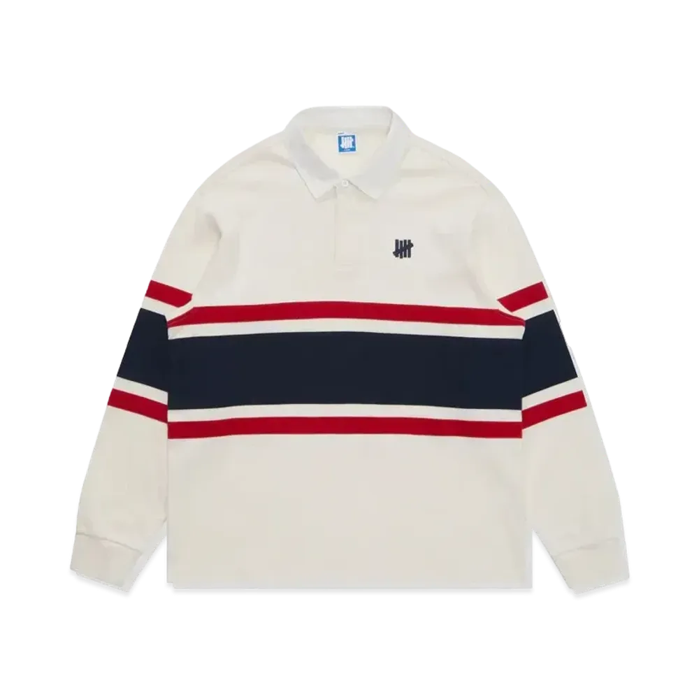 UNDEFEATED Striped Rugby "Off White"