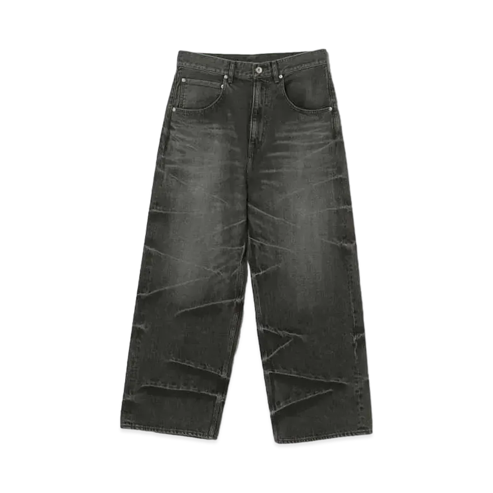 BEAMS FUTURE ARCHIVE Thunder Baggy Fit Dinim "Fade Black"