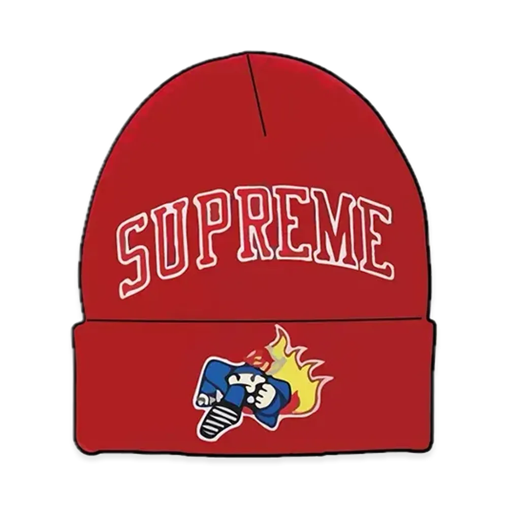 Supreme x Duck Down Music Beanie "Red"