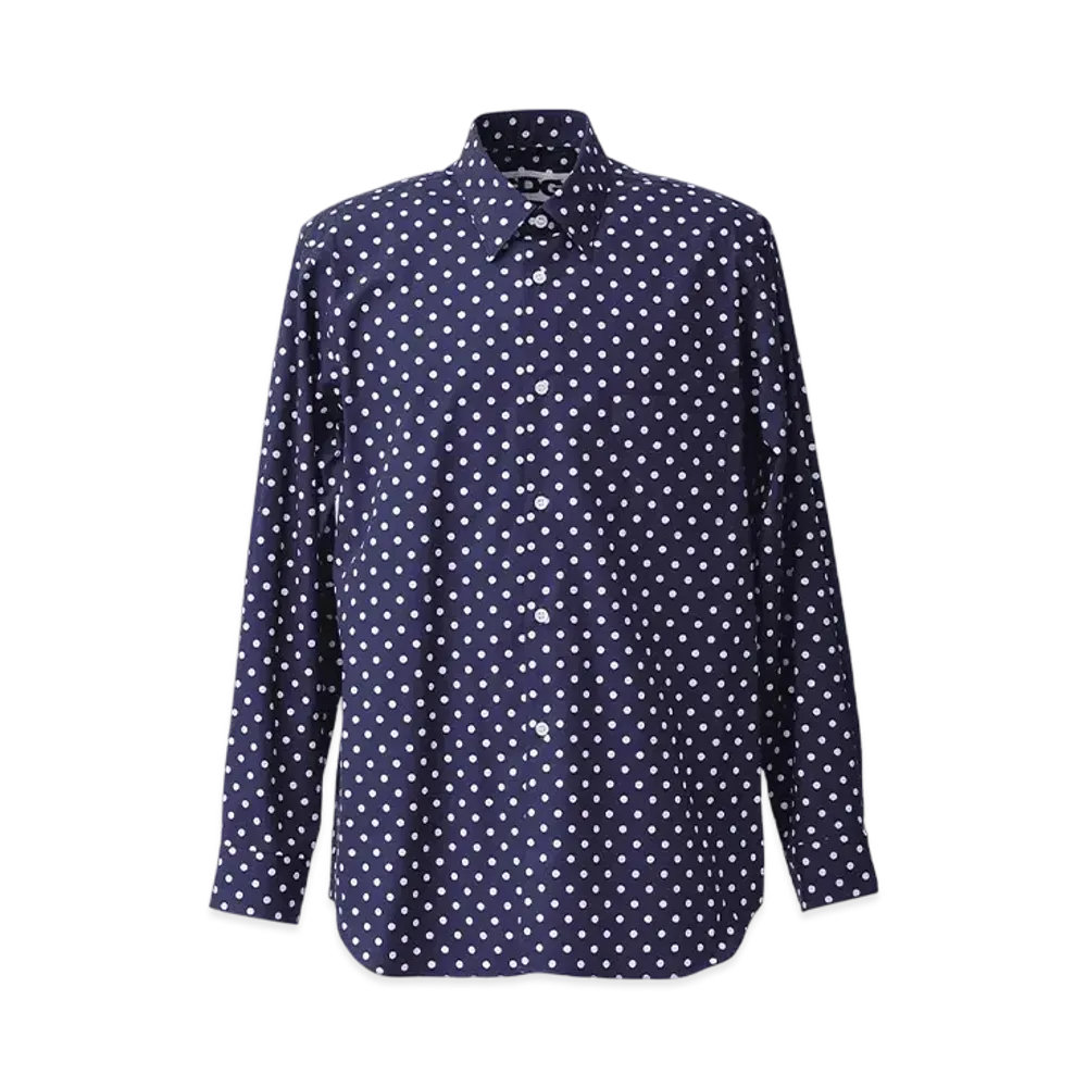 COMME des GARCONS CDG Polka Dot Shirt "Navy"