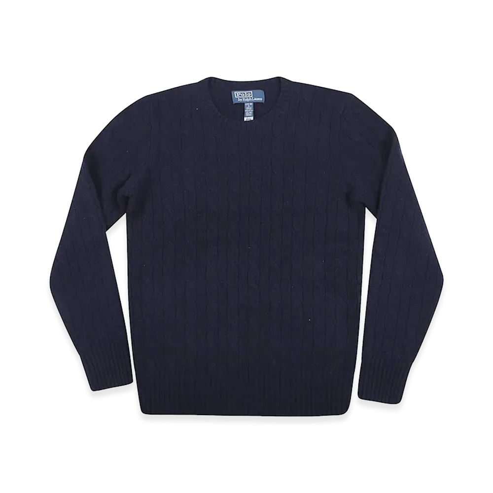 Polo Ralph Lauren Kids Cable Cn-Sweater-Pullover "Dark Blue"