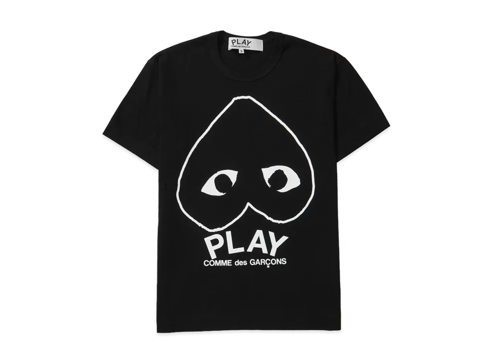 COMME des GARCONS PLAY CDG AX-T114-051 "Black"
