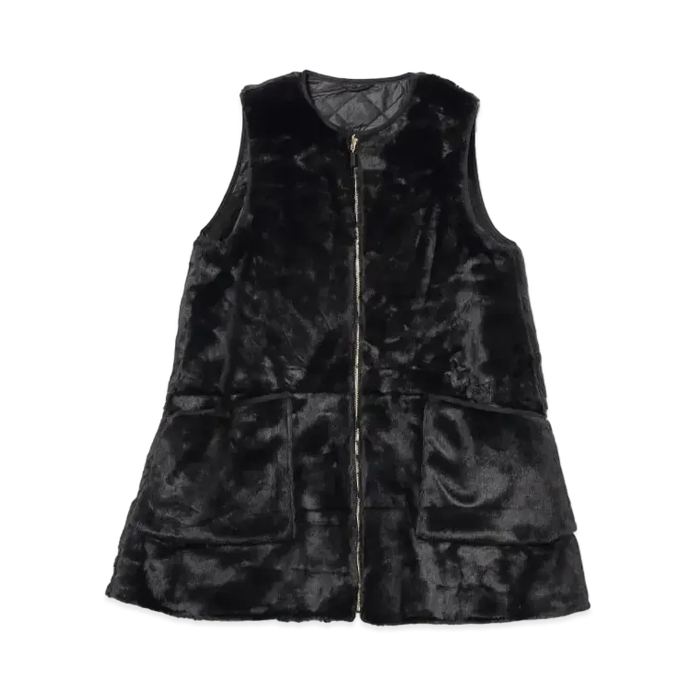 Barbour x BEAMS BOY Liner Vest New "Black"
