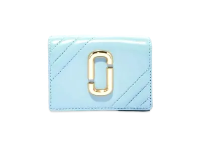 Marc Jacobs The Glam Shot Medium Trifold "Stone Blue"