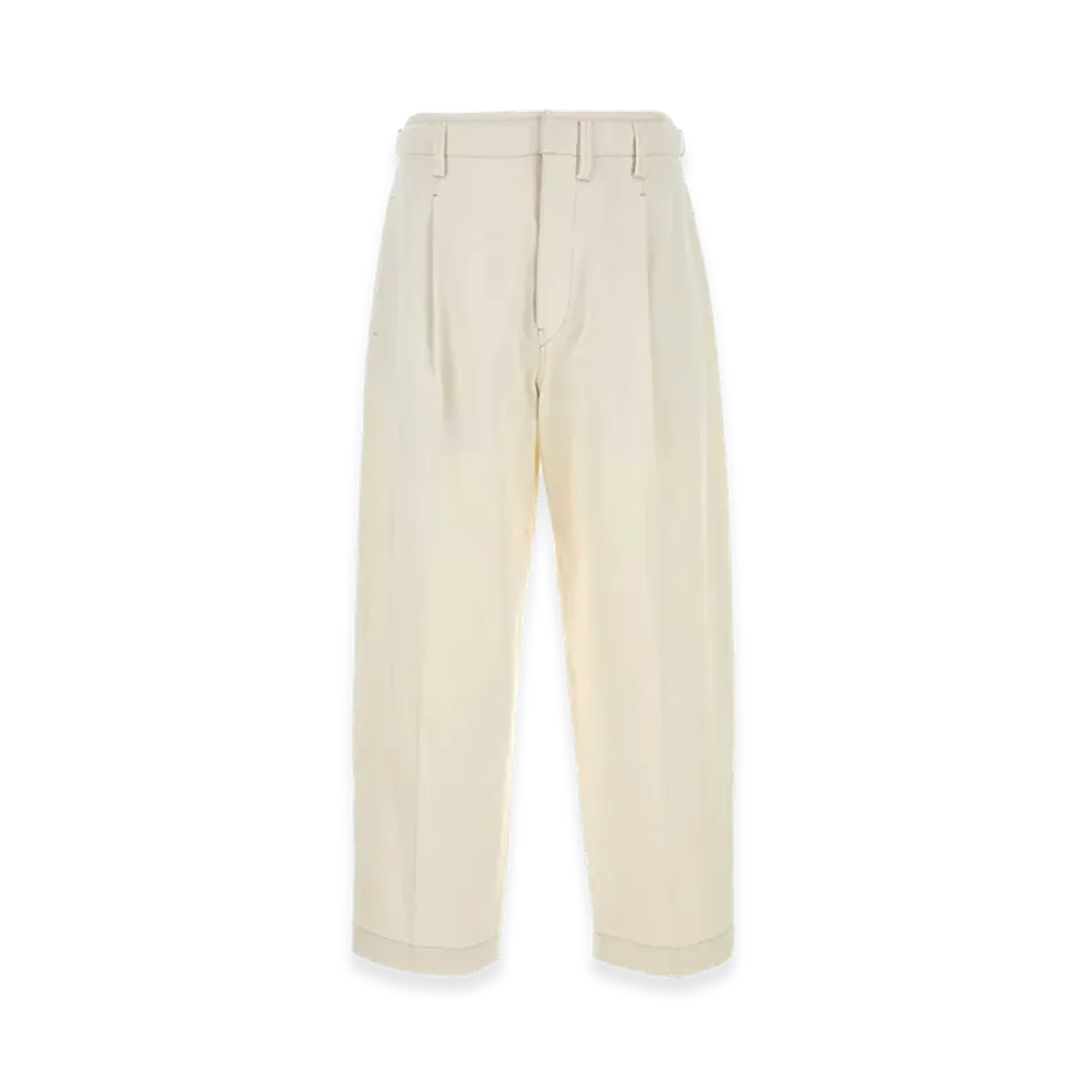 LEMAIRE Cotton Pant "Ivory/White"