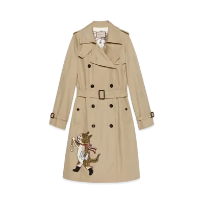 GUCCI x Yuko Higuchi Cat Patch Coat Japan Exclusive "Beige"