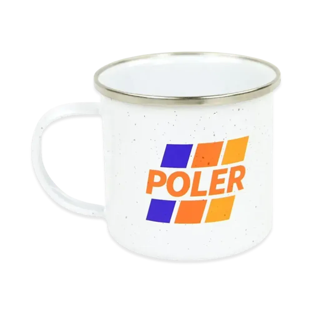 POLeR Outdoor Camping Mug "WhiteRed"