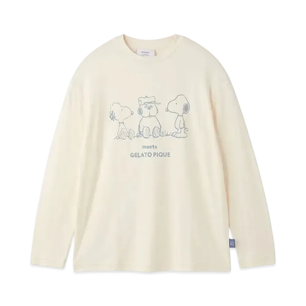 GELATO PIQUE x PEANUTS Homme Olaf One Point Long Sleeve T-Shirt "Off White"