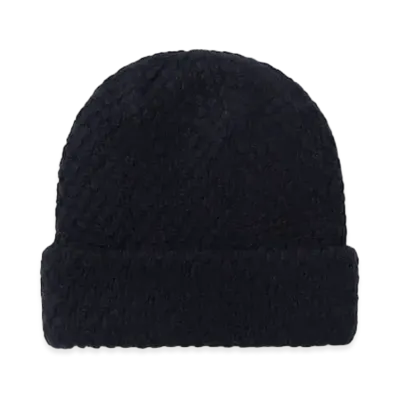Noah Bubble Knit Wool Beanie "Black"