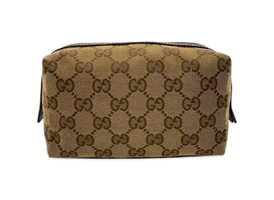 GUCCI GG Canvas Pouch "Beige"