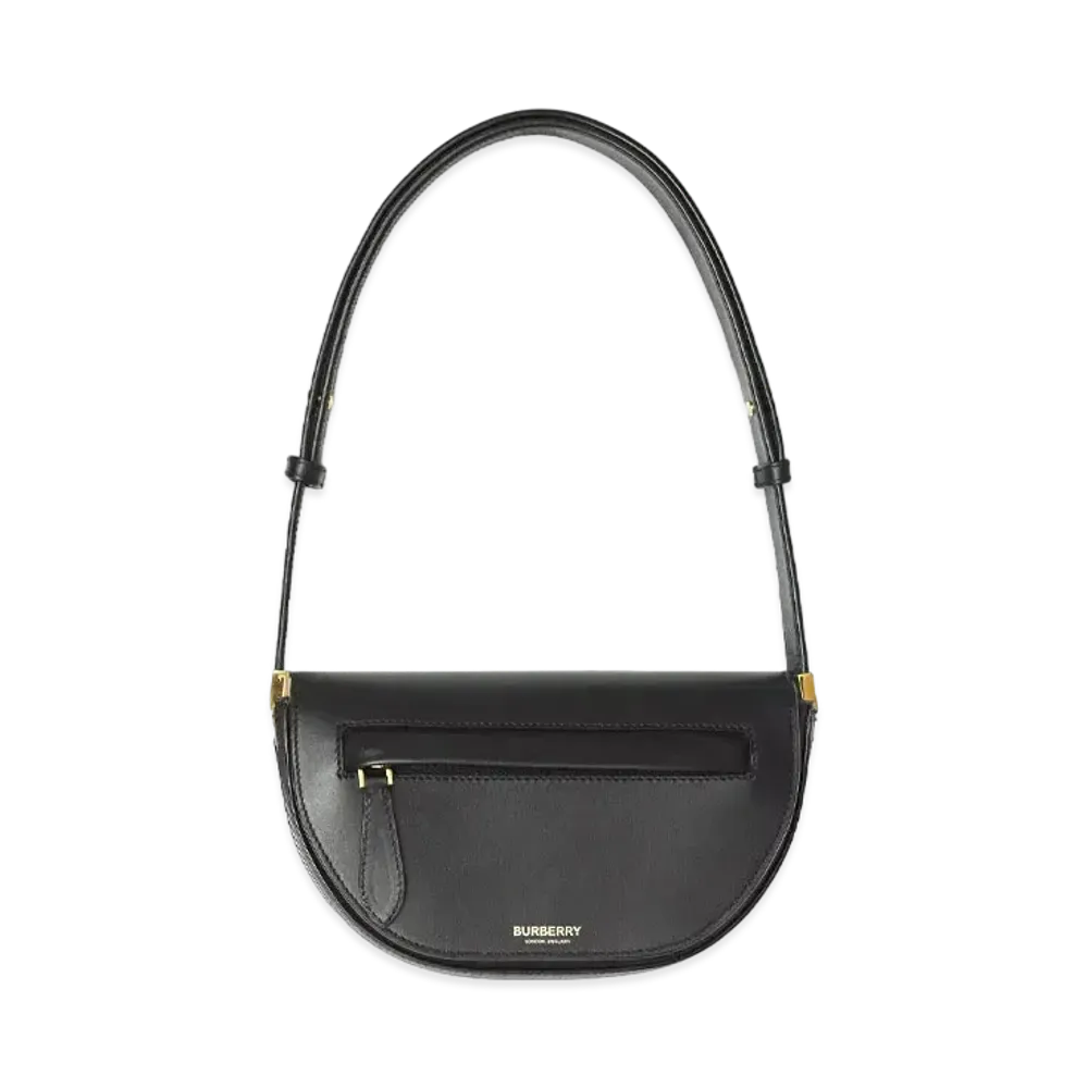 Burberry Small Leather Olympia Bag "Black"