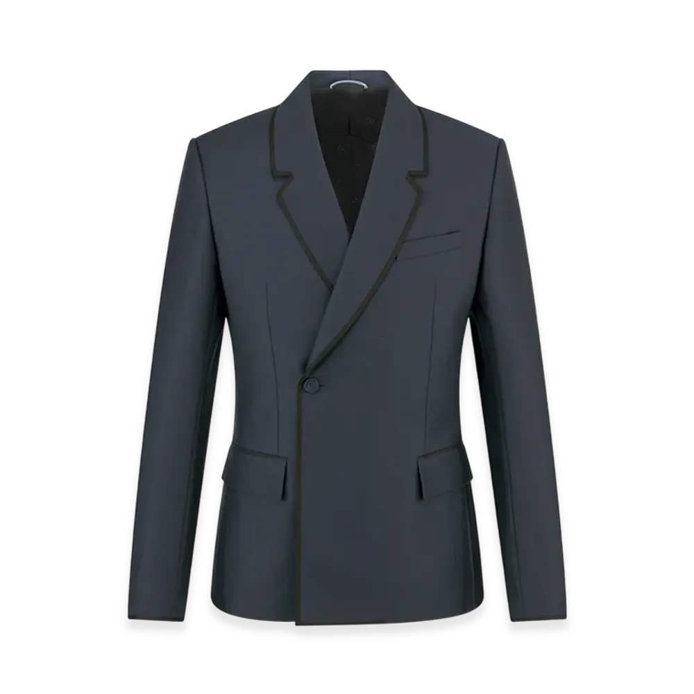 Dior Oblique Jacket Wool Mohair Twill "Blue"