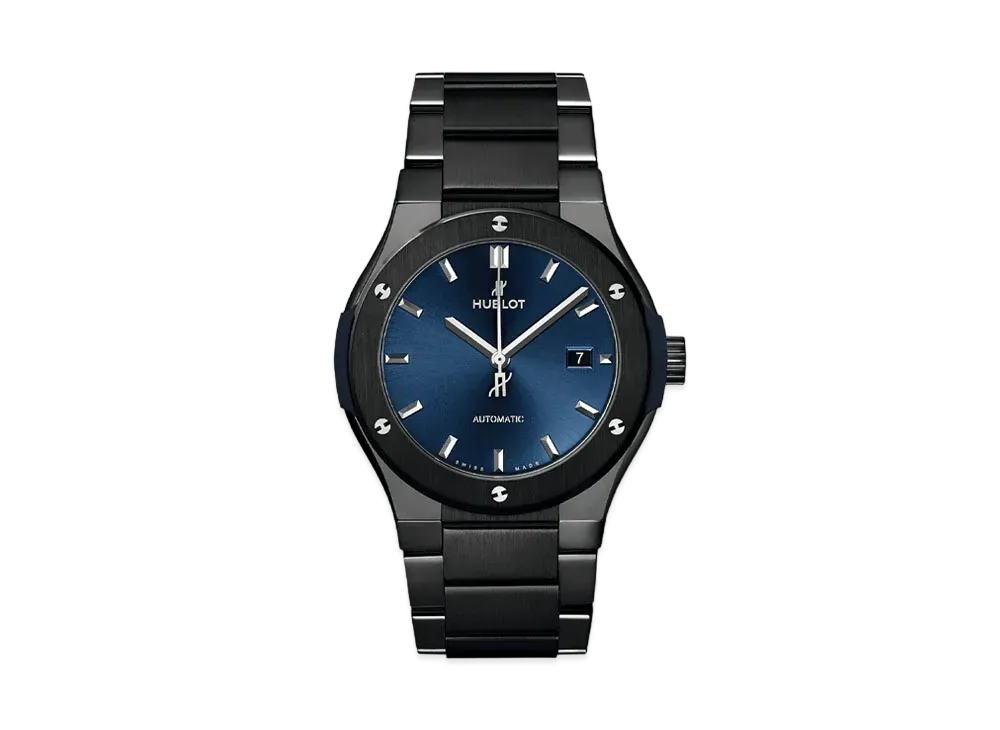 HUBLOT Classic Fusion Ceramic Blue Bracelet 42mm