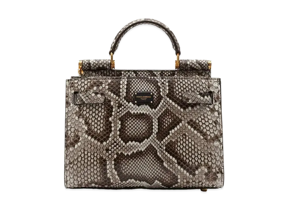 Dolce&Gabbana Sicily 62 Tote Bag Small Python "Multicolor"