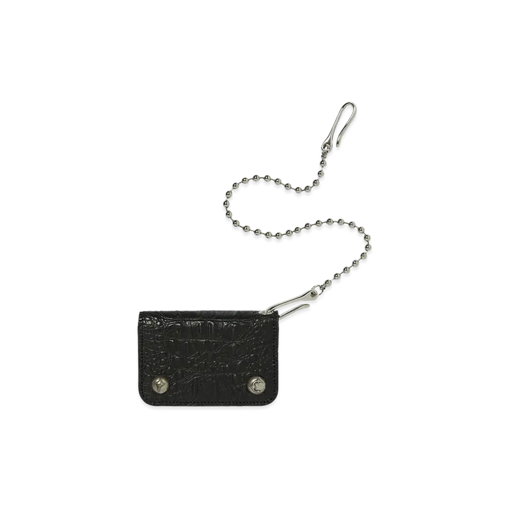 THUG CLUB TC Ball Chain Leather Card Case "Crocodile"