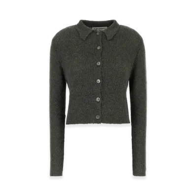 OUR LEGACY Women's Alpaca Blend Mazzy Cardigan "Dark Green"