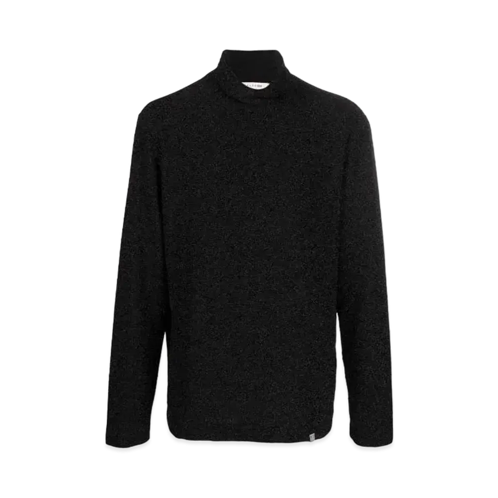 1017 ALYX 9SM Roll-Neck Glittery Jumper "Black"
