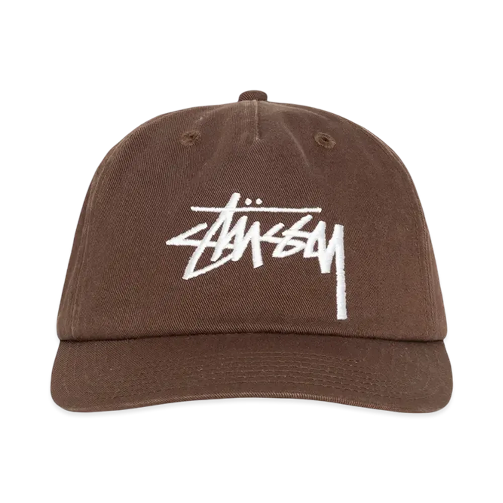 Stussy Mid-Depth Big Stock Snapback "Chocolate"