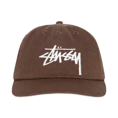 Stussy Mid-Depth Big Stock Snapback "Chocolate"