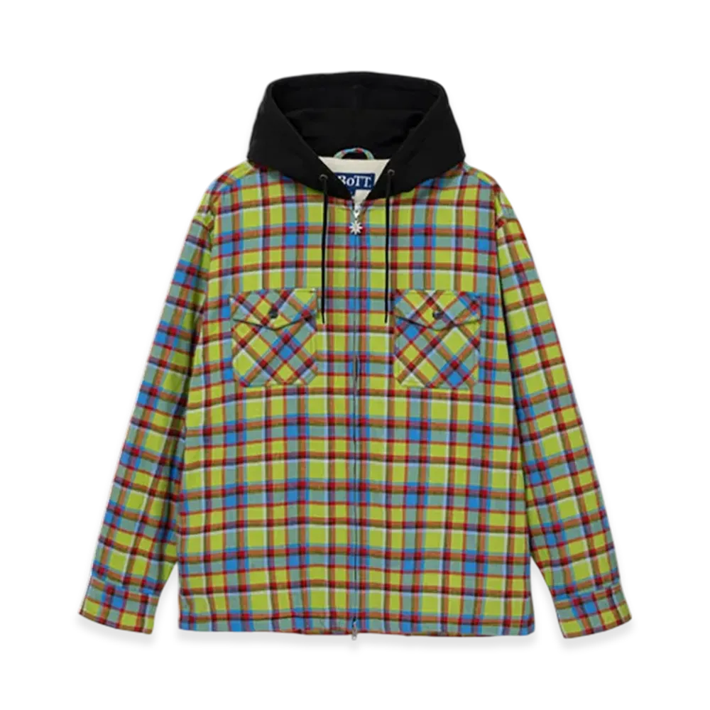 BoTT Hooded Flannel Shirt "Green"