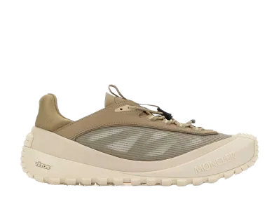 Moncler Women's Dove Grey Fabric And Nubuck Trailgrip Sneakers "Beige"