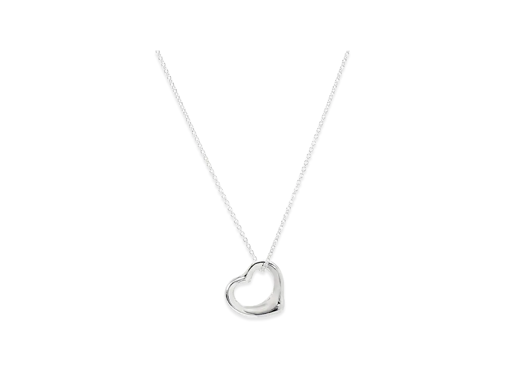 Tiffany & Co. Open Heart Pendant 16mm "Silver"