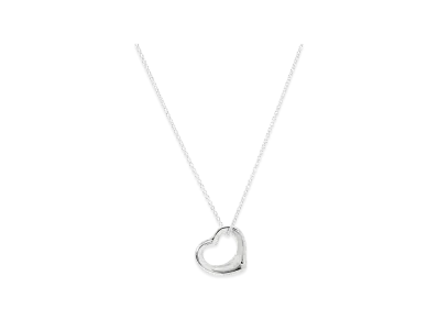 Tiffany & Co. Open Heart Pendant 16mm "Silver"