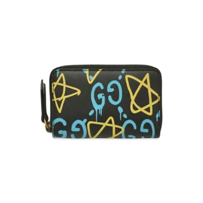 GUCCI Ghost Card Case "Black"