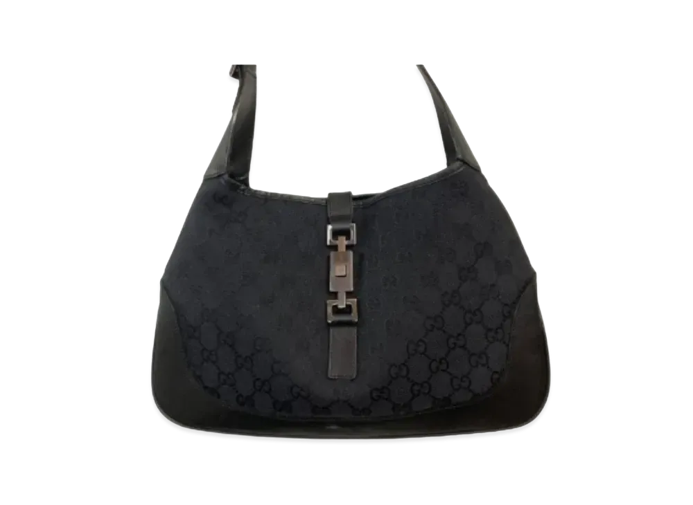GUCCI GG Canvas Shoulder Bag "Black"