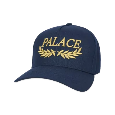 PALACE Laurel P Frame 5-Panel Snapback "Navy"