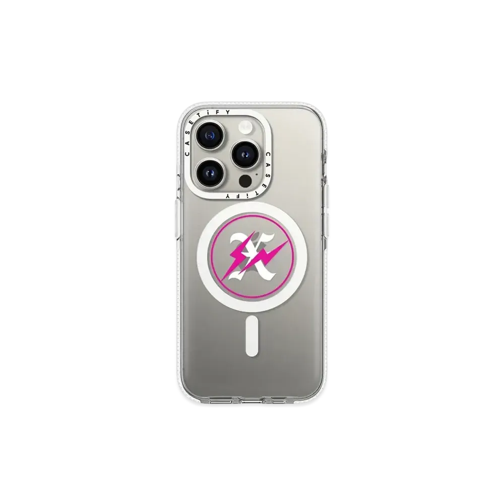 GOD SELECTION XXX x fragment design x CASETiFY 10th Logo Pink Case Apple "Clear"