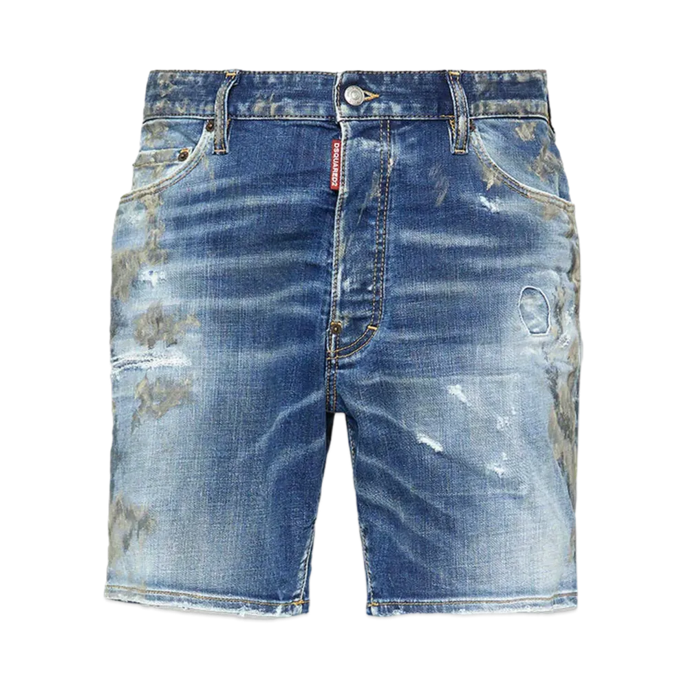 Dsquared2 Medium Muffa Wash Marine Short Jeans "Navy"