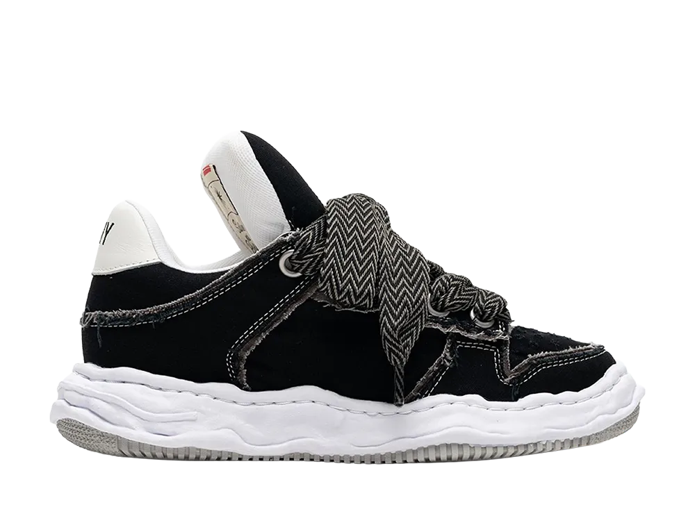 Maison MIHARA YASUHIRO WAYNE PUFFER OG Sole Patterned Lace Canvas Low-top Sneakers "Black"