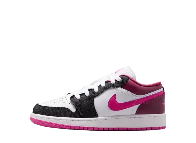 Nike GS Air Jordan 1 Low SE "Off Noir/White/Desert Pink"