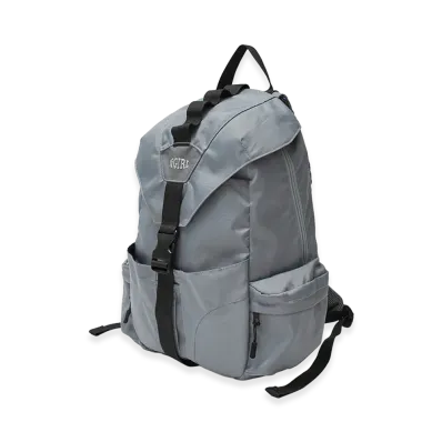 X-Girl Women's Metallic Logo Backpack "Grey"