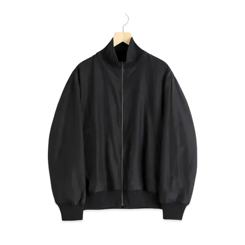 COMOLI Reversible Track Jacket "Black"