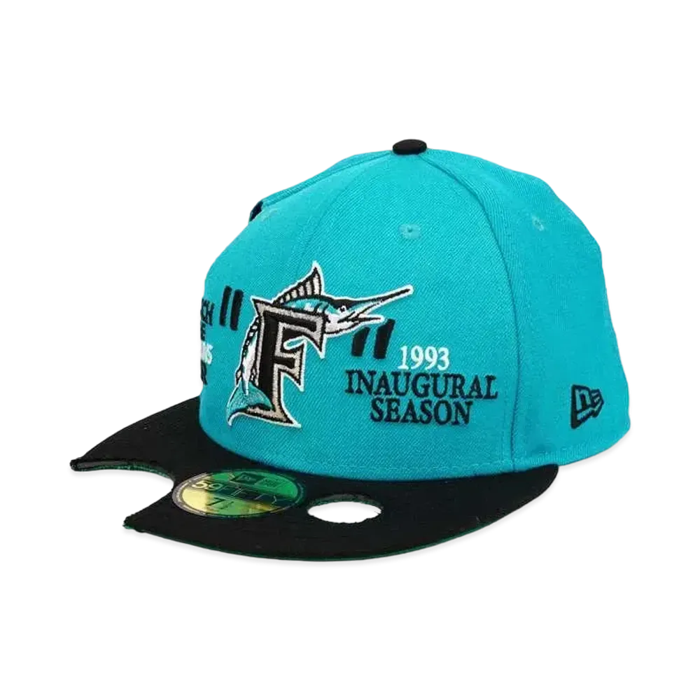 NEW ERA x OFF-WHITE x MLB MIAMI MARLINS CAP "Lake Blue"
