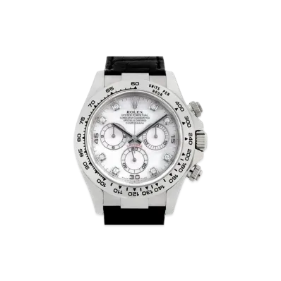ROLEX Cosmograph Daytona 8P Diamonds "White Shell/White Gold"