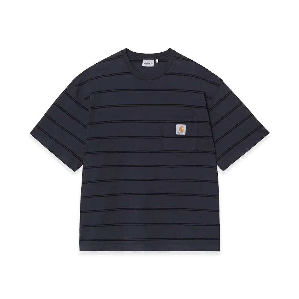Carhartt WIP S/S Cardona Pocket T-Shirt "Cardona Stripe/Natural/Dark Navy/Garment Dyed"