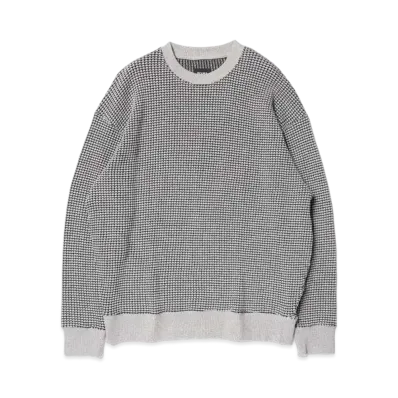 BEAMS Heavyweight Waffle T-shirt "Gray"