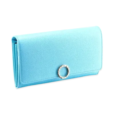 BVLGARI BVLGARI Large Wallet "LightBlue"
