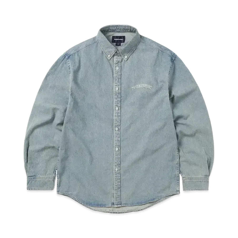 thisisneverthat Washed Denim Shirt "Washed Blue"