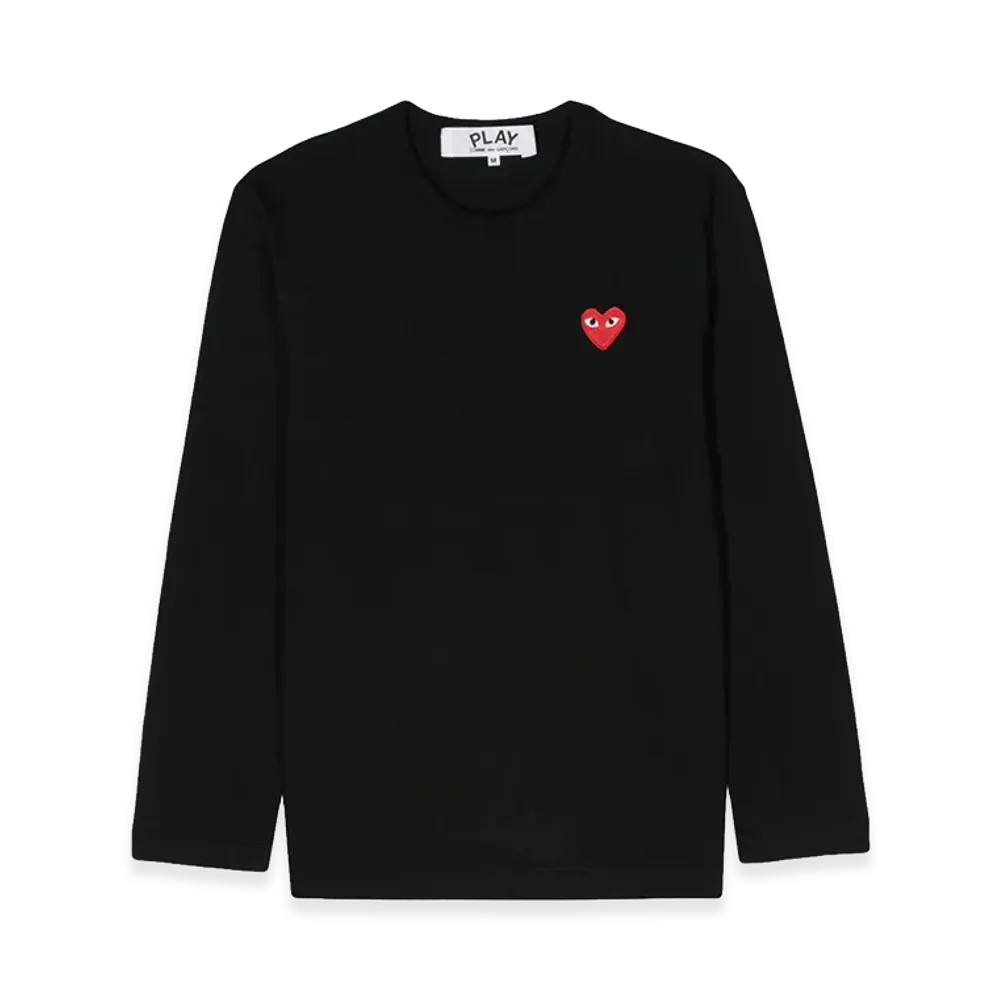 COMME des GARCONS Women's Long Sleeve T-Shirts "Black"