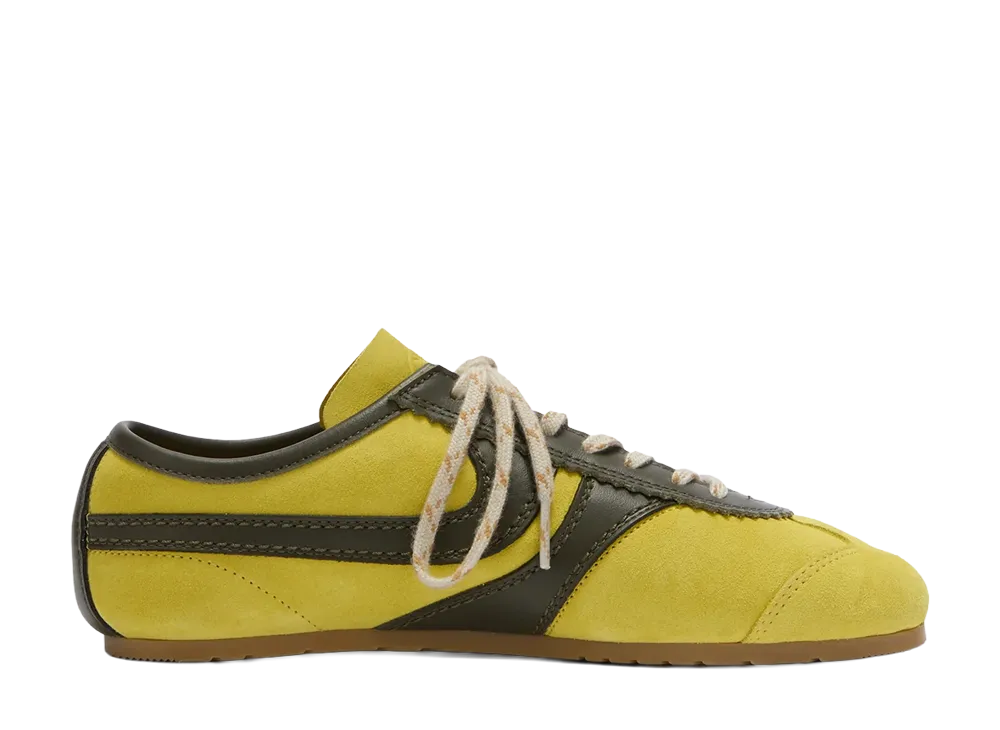 DRIES VAN NOTEN Women's Suede Sneakers "Yellow"